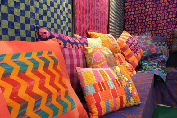 Kaffe Fassett, Brandon Mably, Kaffe Collective, Quilt Market, Bold Blooms, Quilts in Italy